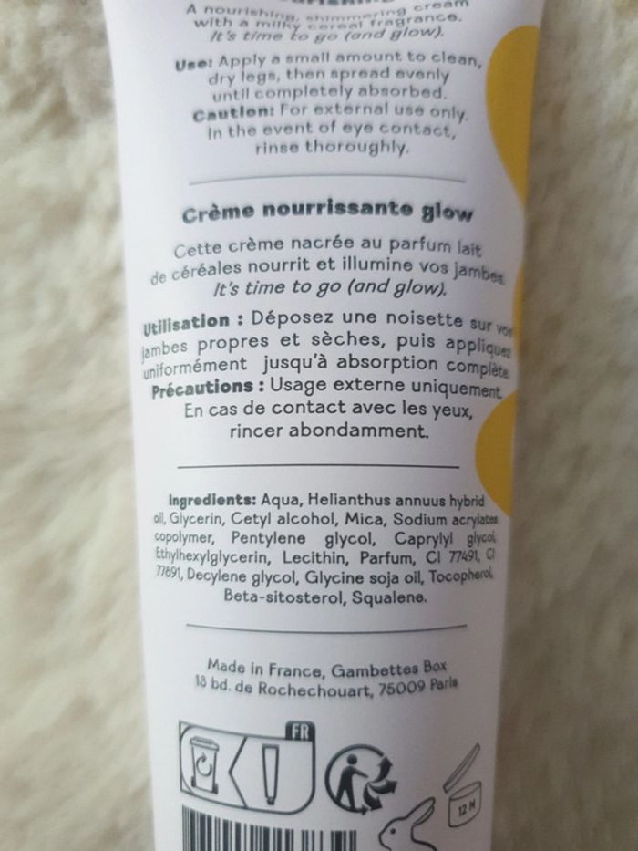 Neuf crème nourrissante glow marque Gambettes - photo numéro 3