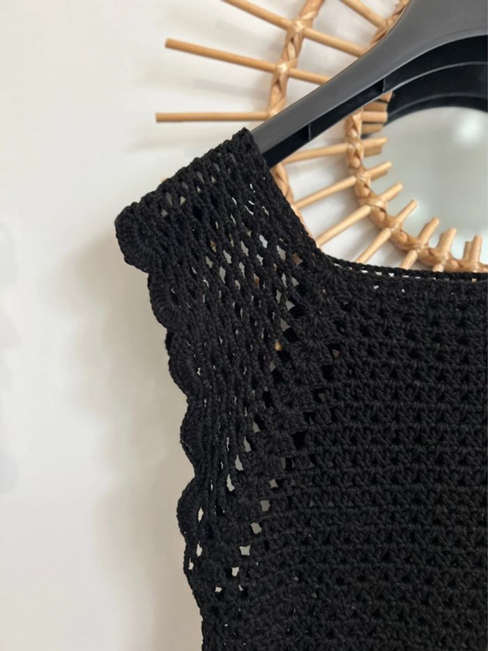 T-shirt en maille crochet tricot Mango - photo numéro 4