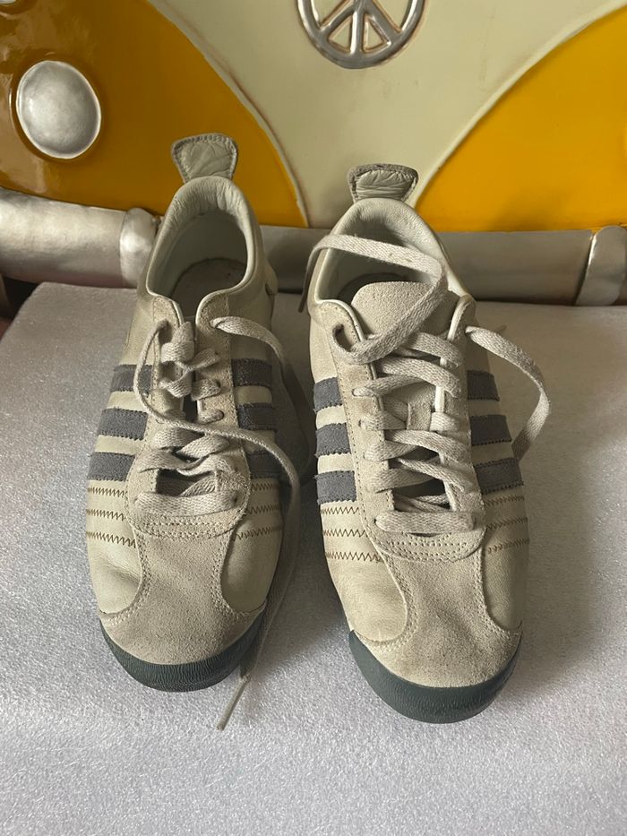 Rare Adidas chile ´62 cuir gris vintage - photo numéro 2
