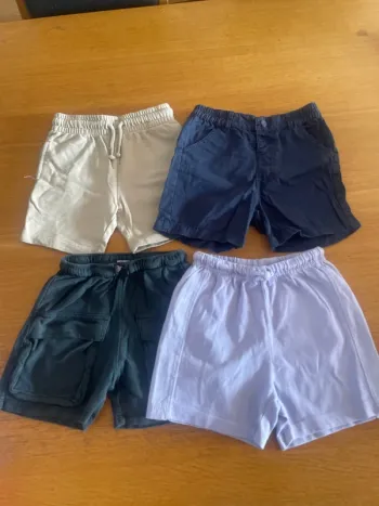 4 short coton garçon 3-4 ans