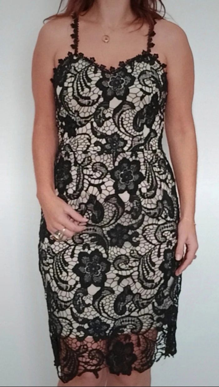 Robe de soirée crochet noir taille 3 - photo numéro 7