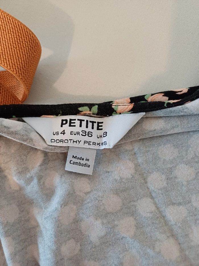 Robe longue noire à motifs Dorothy Perkins taille S 36 - photo numéro 8