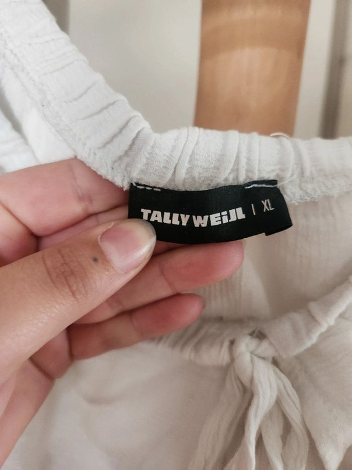 Blouse blanche crop top tally weijl - photo numéro 6