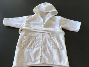 Peignoir blanc/ciel Bout'chou taille 36 mois