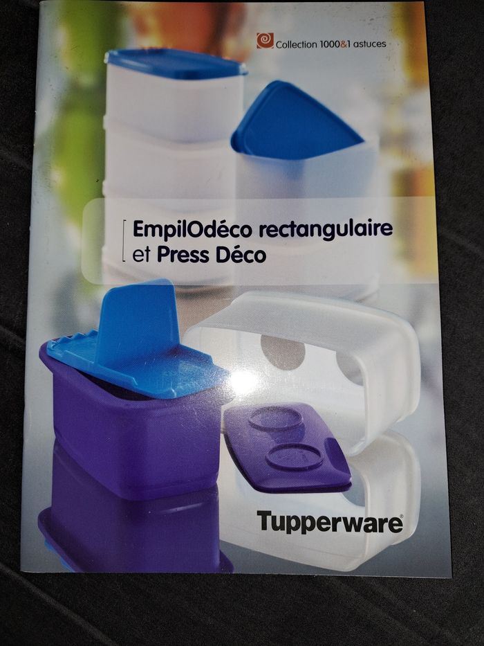 Set empilo déco rectangulaire Tupperware + livre - photo numéro 2