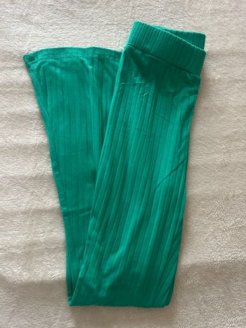 Pantalon évasé vert