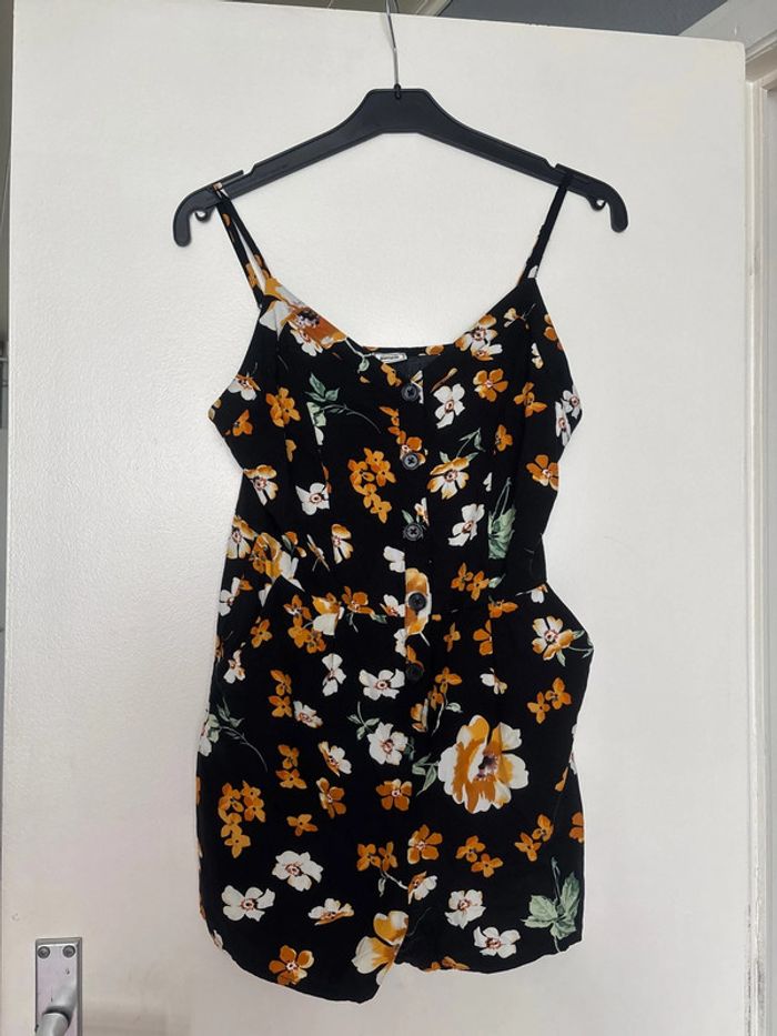 Combishort à fleurs