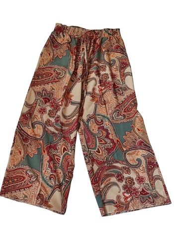 Pantalon fluide imprimée taille XL