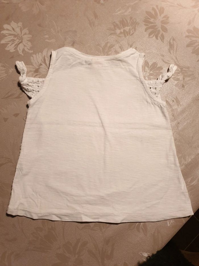 Tee-shirt broderie anglaise Zara Girls 6 ans 116cm - photo numéro 2