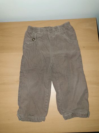 Pantalon chaud en velours fille  24 mois Orchestra