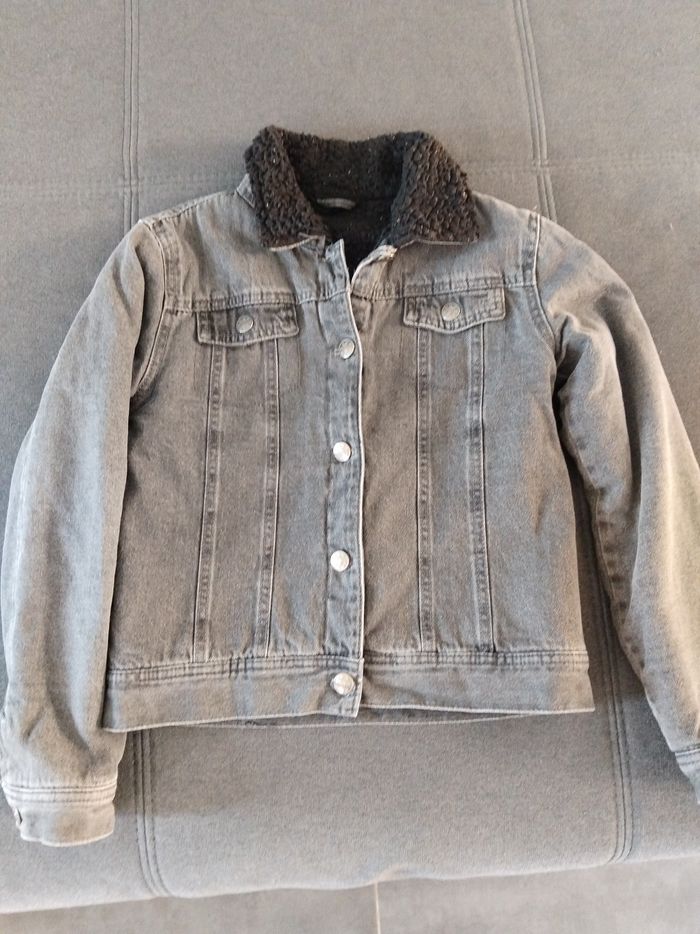 Veste jeans noir