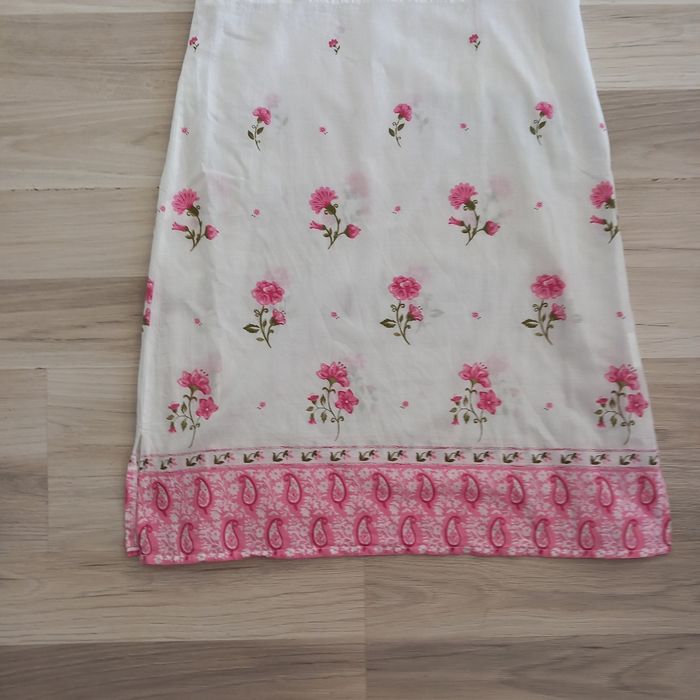 Robe femme à bretelles blanc à motifs Là-Bas taille 38 - photo numéro 3