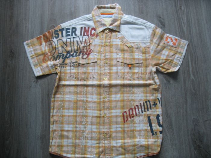 CHEMISE MC ORANGE A CARREAUX GARÇON "UP AND WEAR" - 10 ANS - n°07 - photo numéro 3