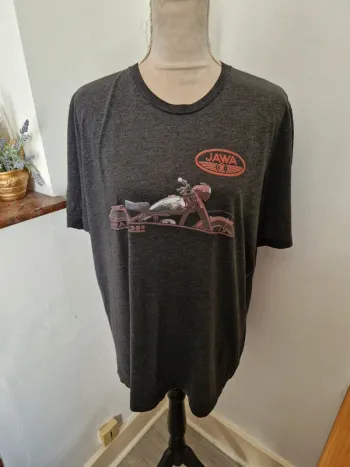Tee shirt moto rouge jawa cz 350 gris xxl