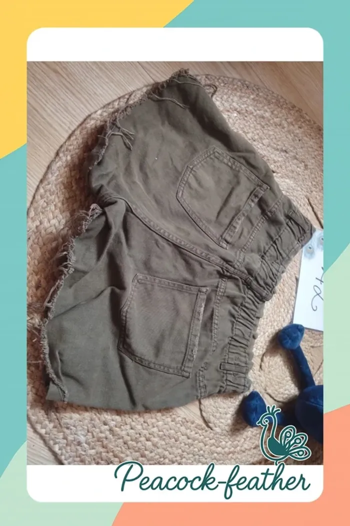 Short kaki 42 taille haute kiabi - photo numéro 6