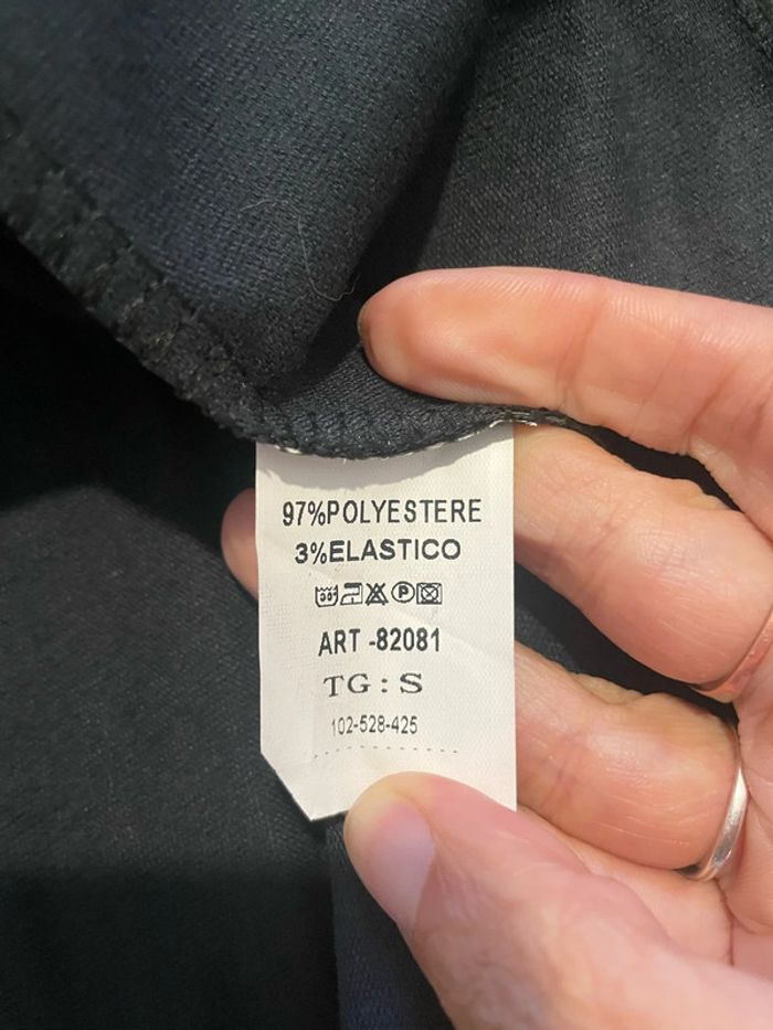 Veste blazer à manches longues noir en similicuir neuf Bellavie taille S - photo numéro 8