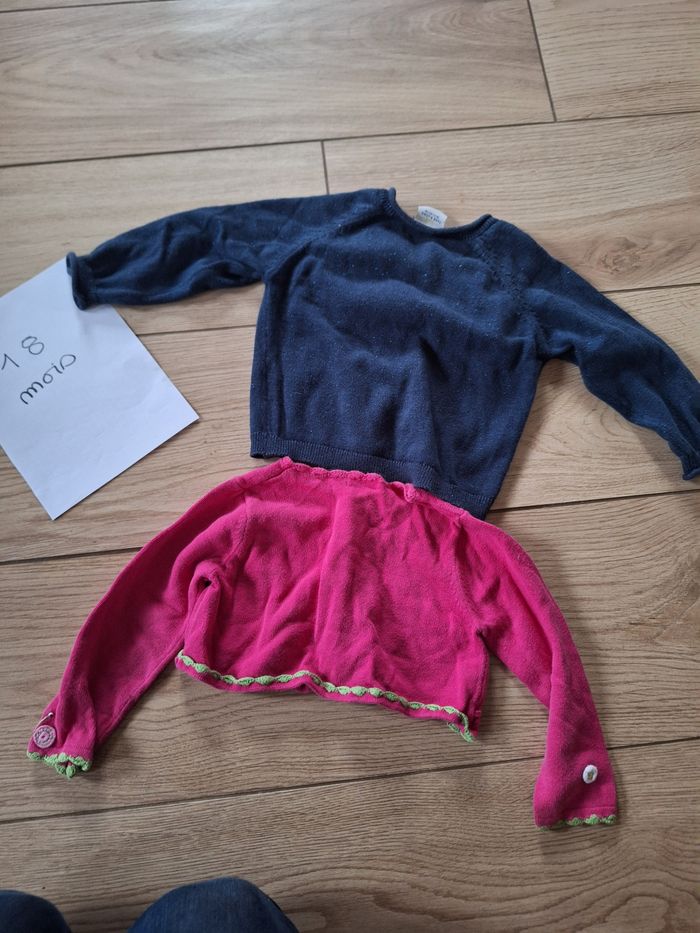 Lot 2 gilets 18 mois fille - photo numéro 2