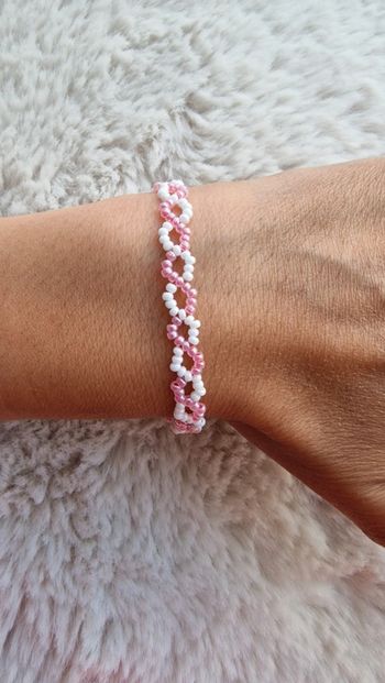 Bracelet rose et blanc