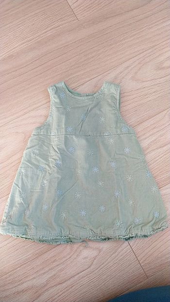 Robe verte hiver 6 mois