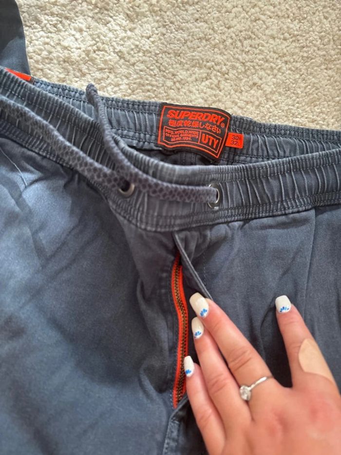 Chino bleu marine superdry taille 40 - photo numéro 5