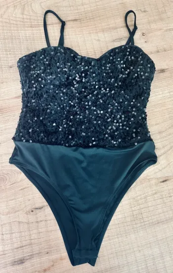 Body sequins noir