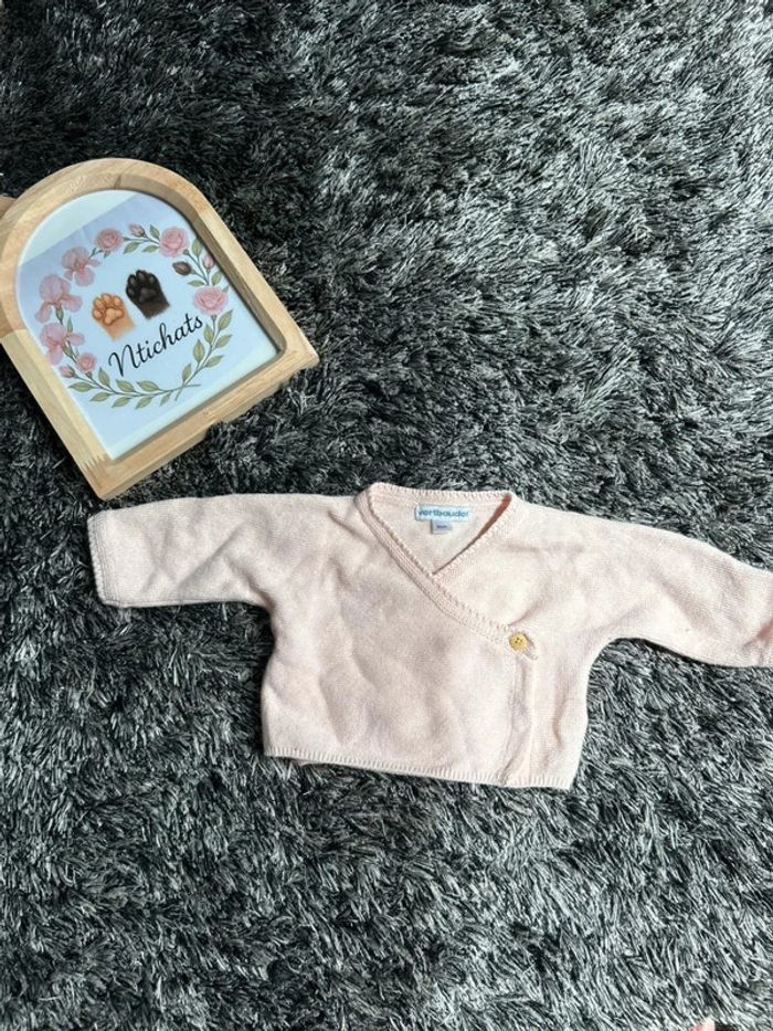 Petit gilet croisé Vertbaudet - 1 mois