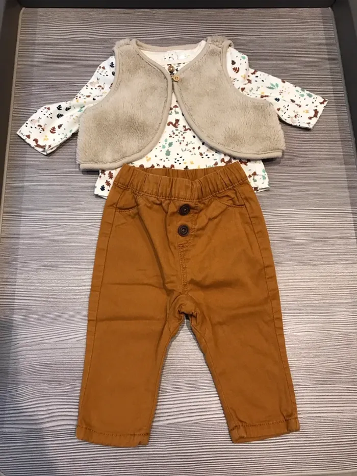 🦊Tenue complète animaux forêt TAO 3 mois 🦊 - photo numéro 2