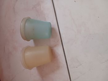 lot de 2 petits pots pastel avec couvercle Tupperware