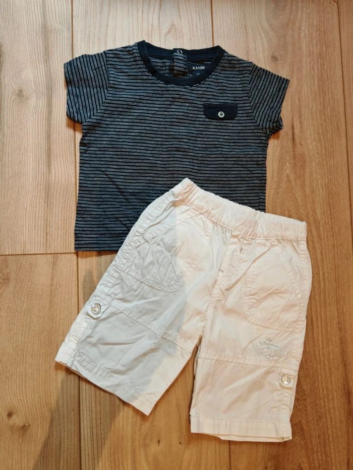 Ensemble short t-shirt manches courtes
