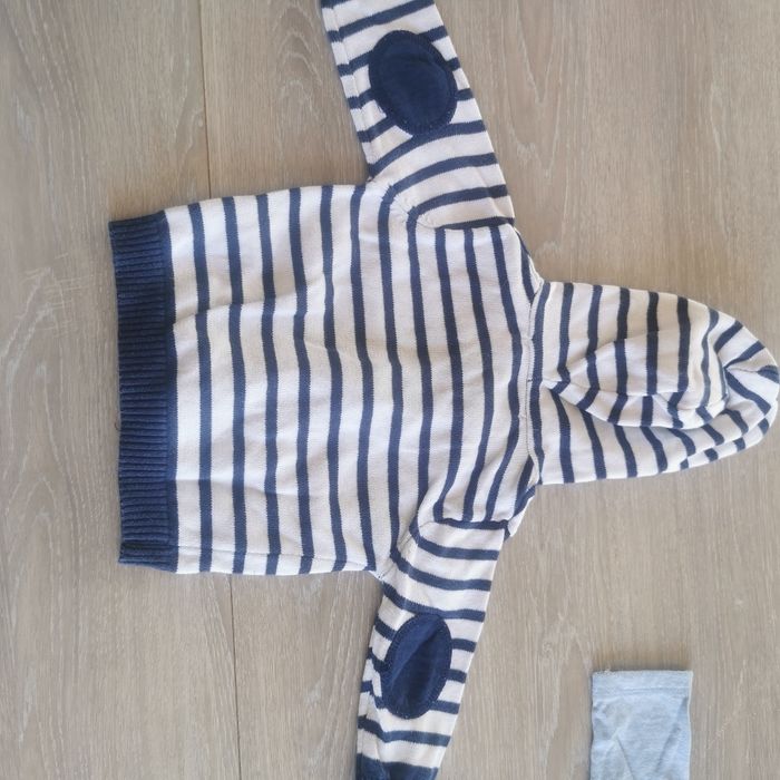 Lot gilet / pull 3 mois obaibi /orchestra / baby gemo - photo numéro 4