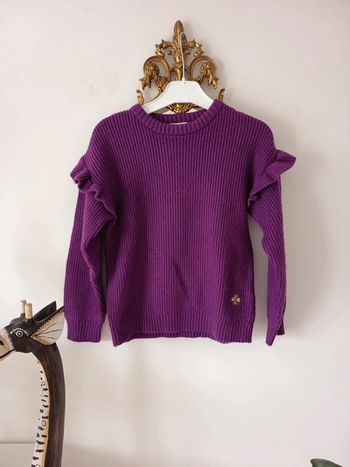 Pull maille volants manches