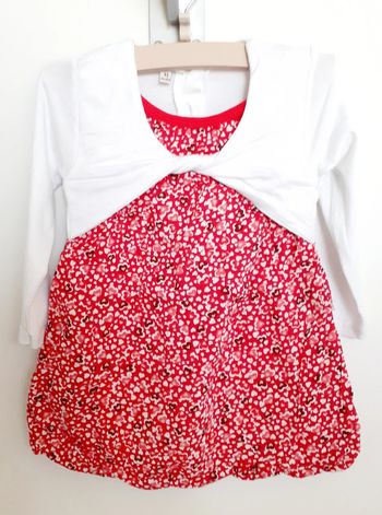 Robe rouge - 12 mois