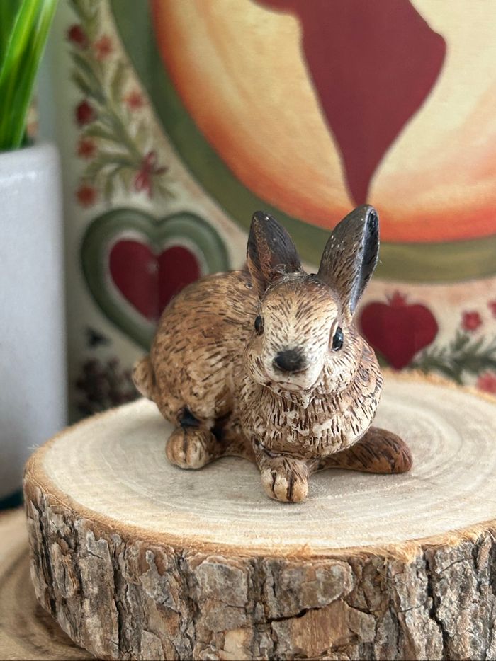 Miniature, lapin ou lièvre en résine haute qualité - photo numéro 8