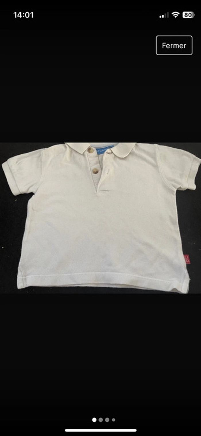 T-shirt polo garçon bout’chou 12 mois