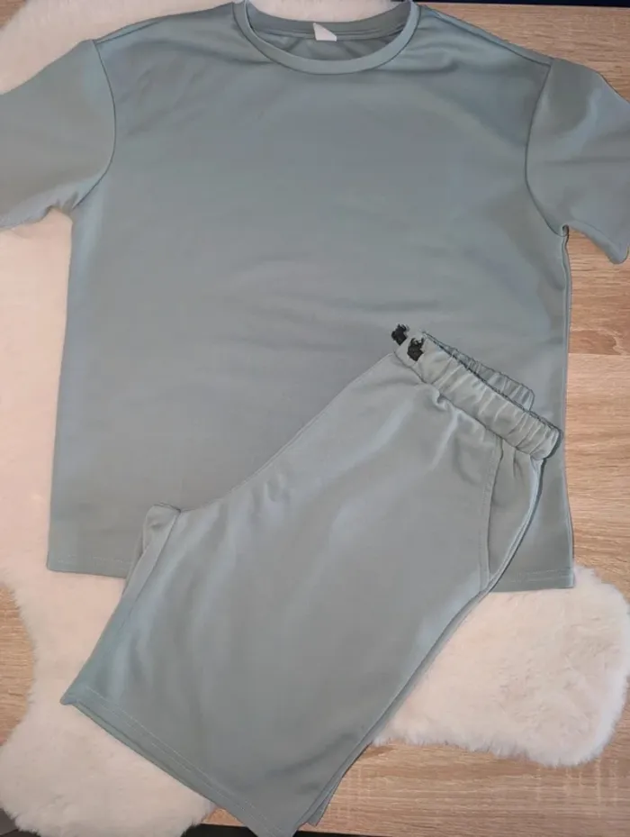 Ensemble garçon vert clair 11-12 ans shein