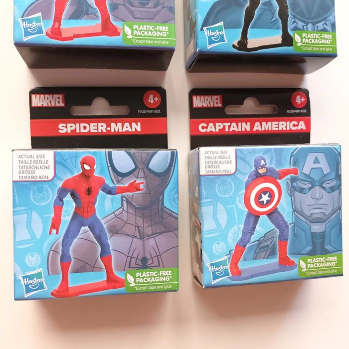 Lot de 4 Figurines Marvel -Spider Man -Iron Man -Black Panther -Captain America - photo numéro 3