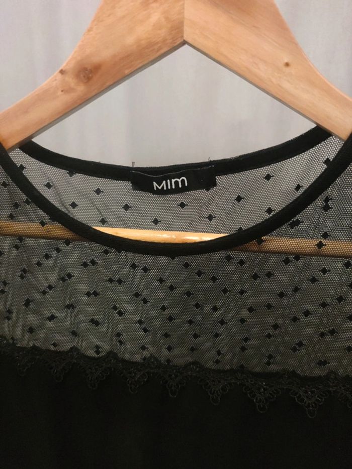 Tee shirt noir et transparent - photo numéro 2