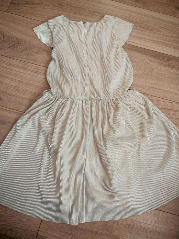 Robe fête cérémonie crème doré okaidi 12 ans - photo numéro 5