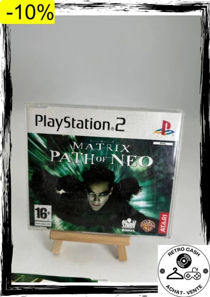 PS2 Playstation 2 PAL the matrix path of neo promo press presse avec 2 jaquettes - photo numéro 4