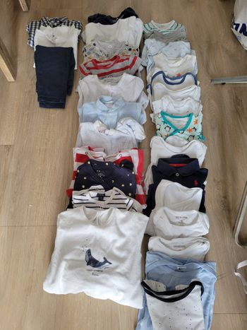 Lots vêtements bébé de 0 à 23 mois