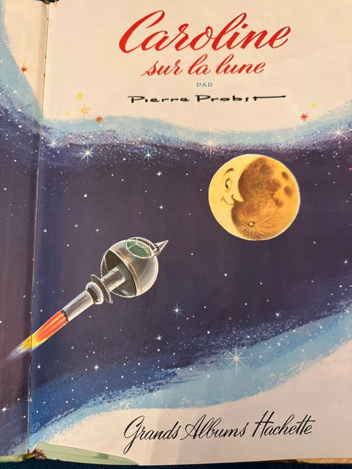 Caroline sur la Lune livre bd album Hachette Jeunesse ancien 1966 espace - photo numéro 4