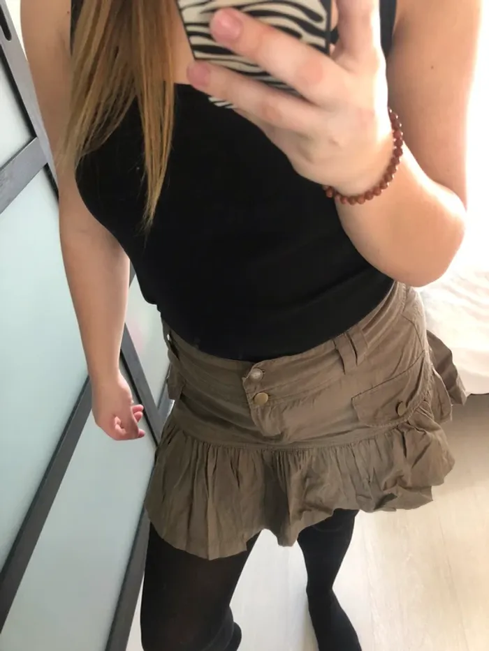 jupe kaki femme taille 38 M - photo numéro 4