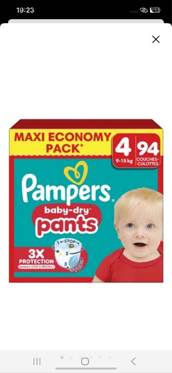 Pampers taille 4 pants 