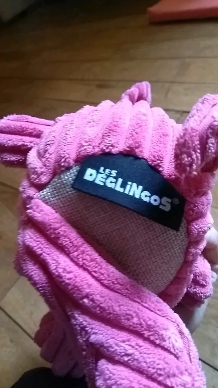 Lot peluche et doudou plat Deglingos - photo numéro 3