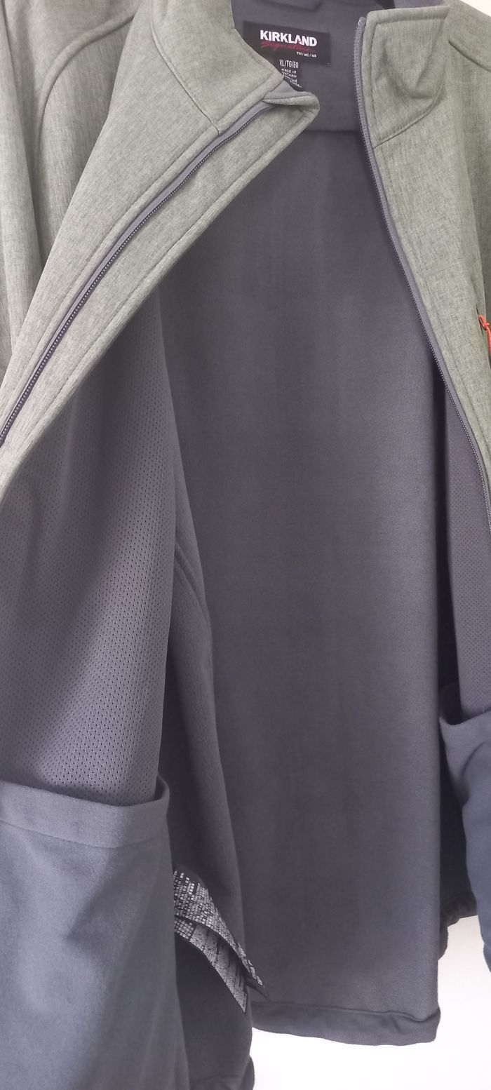 Blouson vert chiné et gris - photo numéro 9