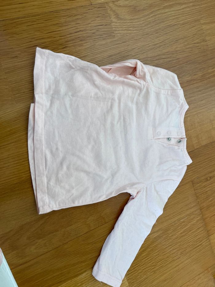 T-shirt manches longues Tape à l’œil fille taille 9 mois - photo numéro 2