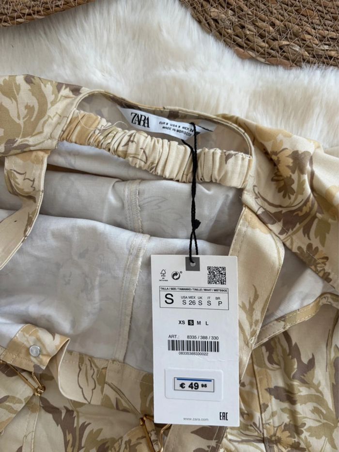 Salopette beige Zara taille S - photo numéro 4