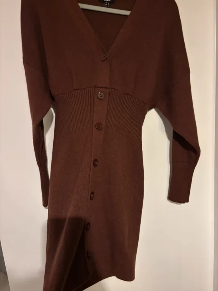 Robe en maille marron Jennyfer - Taille S 🤎 - photo numéro 4
