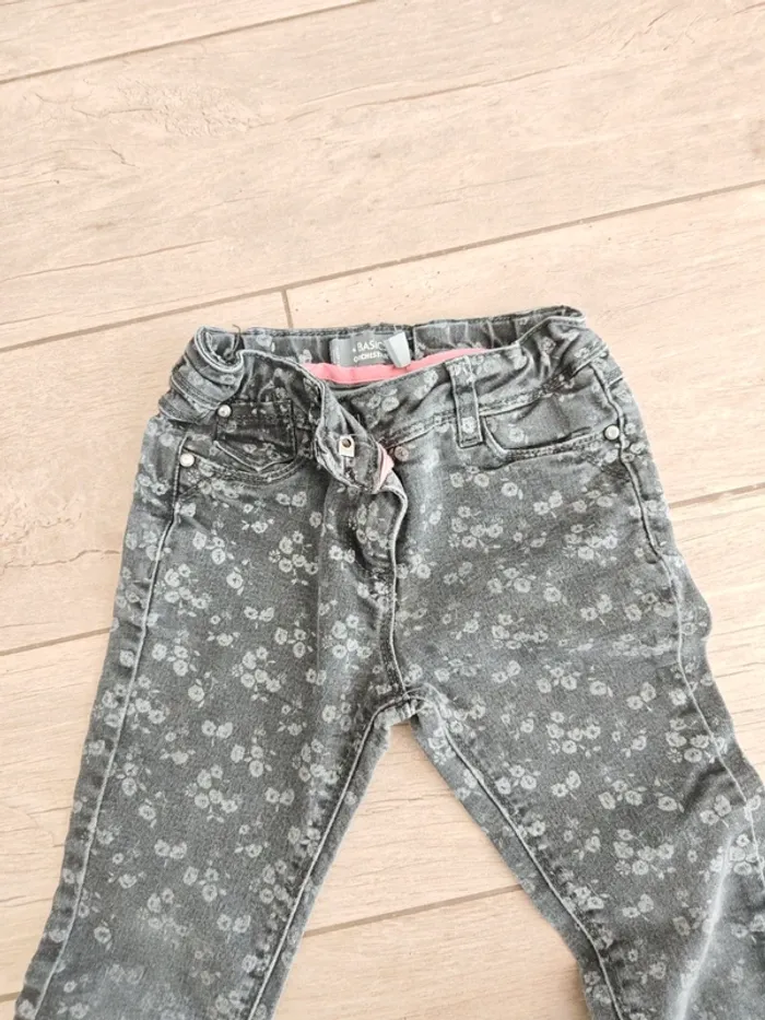 Ensemble 5 ans hiver haut léopard et jeans gris - photo numéro 5