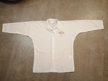chemisier blanc brodé 10 ans